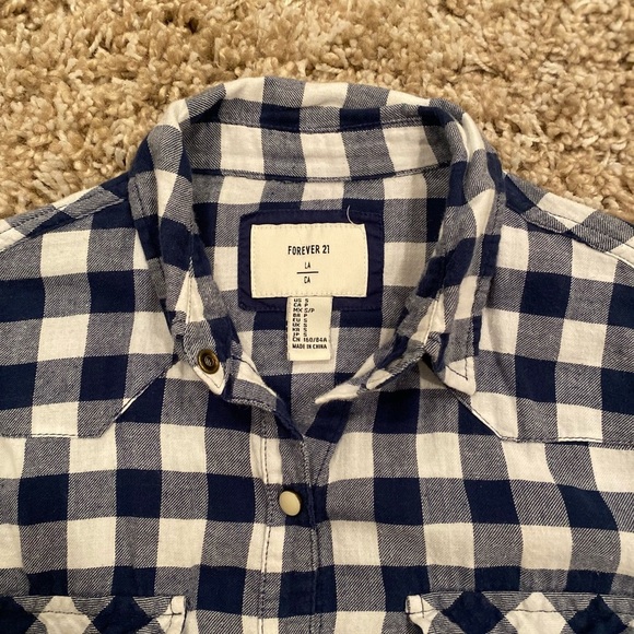 FOREVER 21 women’s flannel shirt/ size S - Picture 5 of 7